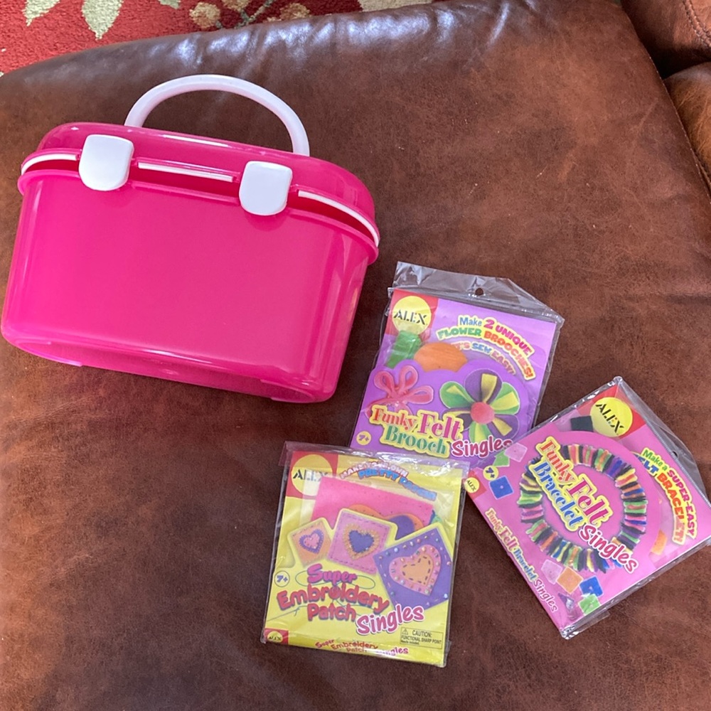 Brand, new craft kits, and carry case